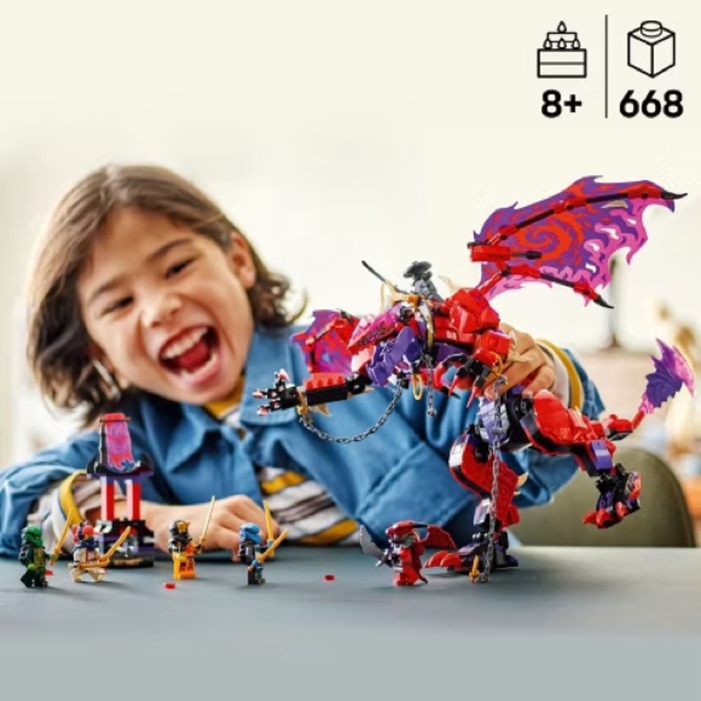 LEGO Ninjago Dragons Rising Thunderdragon - Red and Purple 71832 - Picture 2 of 12